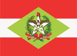 Bandeira oficial do estado de Santa Catarina